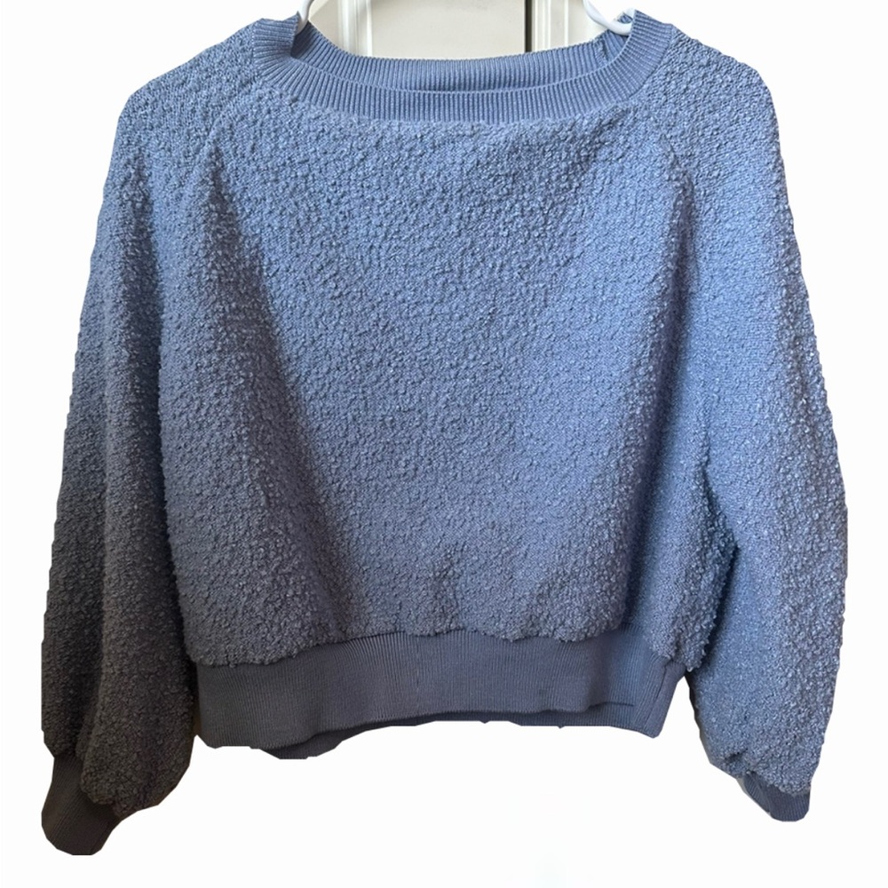 Warm & Cozy Light Blue Cropped sweater